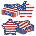 Litmitfu 40-Pack American Flag Napkins – 4th of July Party Essentials (13x13 Expanded)