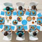 Litmitfu Ocean Plates & Napkins Set – 40 Pack for Beach Party, Disposable Dinnerware (Serves 20)
