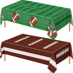 Litmitfu Football Tablecloths - 2 Pack Touchdown Table Covers (108x54 in) | Gameday Party Decor
