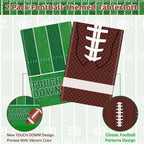 Litmitfu Football Tablecloths - 2 Pack Touchdown Table Covers (108x54 in) | Gameday Party Decor