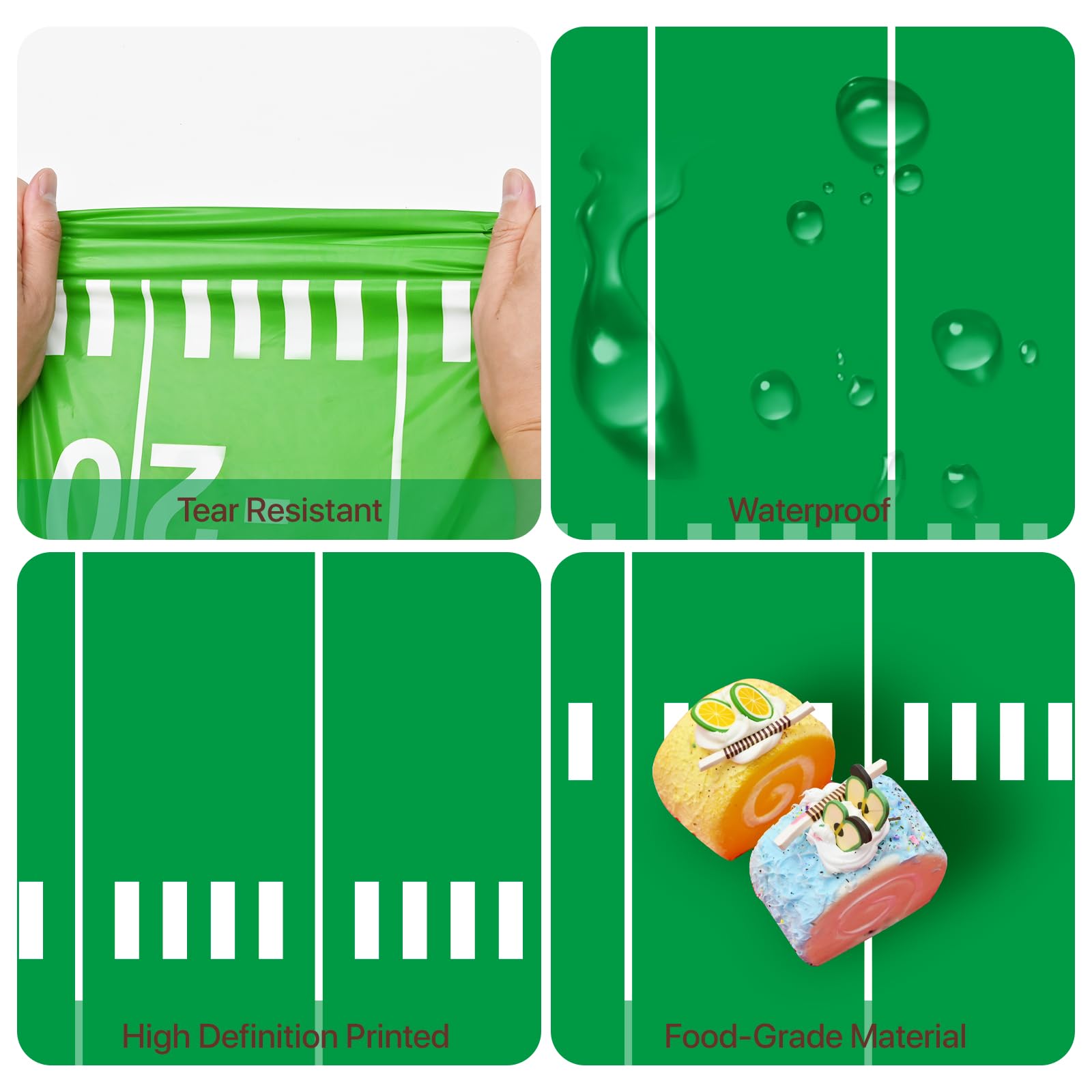 Litmitfu 2 Pack Football Tablecloths – 54x108 in Waterproof Table Cover
