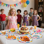 Litmitfu 40 Pack Happy Birthday Plates & Napkins – Polka Dots Party Dinnerware for 20
