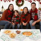 Litmitfu 40-Piece Merry Christmas Napkins – 13-Inch 3-Ply Disposable Holly Leaves & Red Berries