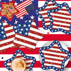 Litmitfu 40-Pack American Flag Napkins – 4th of July Party Essentials (13x13 Expanded)