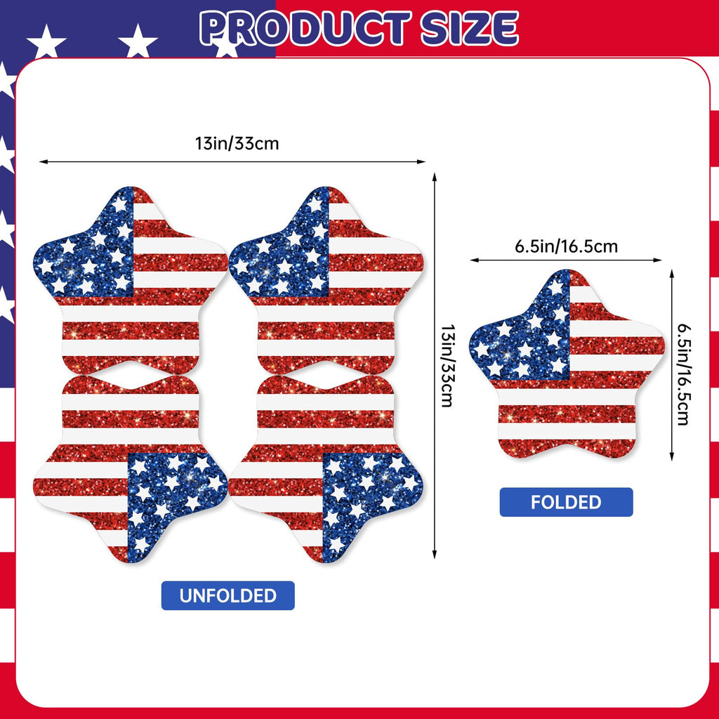 Litmitfu 40-Pack American Flag Napkins – 4th of July Party Essentials (13x13 Expanded)