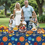 Litmitfu Large Outer Space Coloring Tablecloth — 54x108 in Giant Solar System Poster