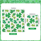 Litmitfu 40-Pack St. Patrick's Day Shamrock Napkins – 3-Ply Green 13x13 Disposable Napkins