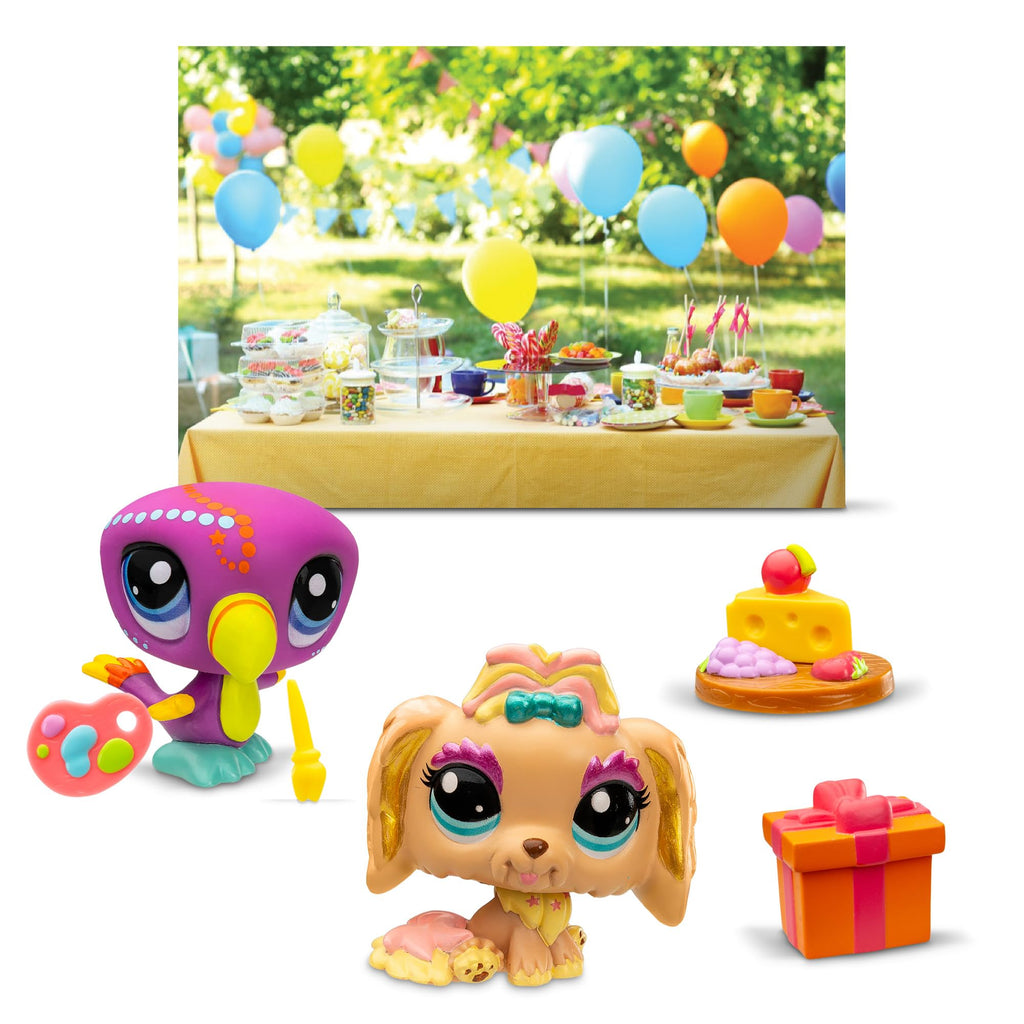Littlest Pet Shop Series 2 Petfluencer Garden Party – 2 Mini Pets & Accessories