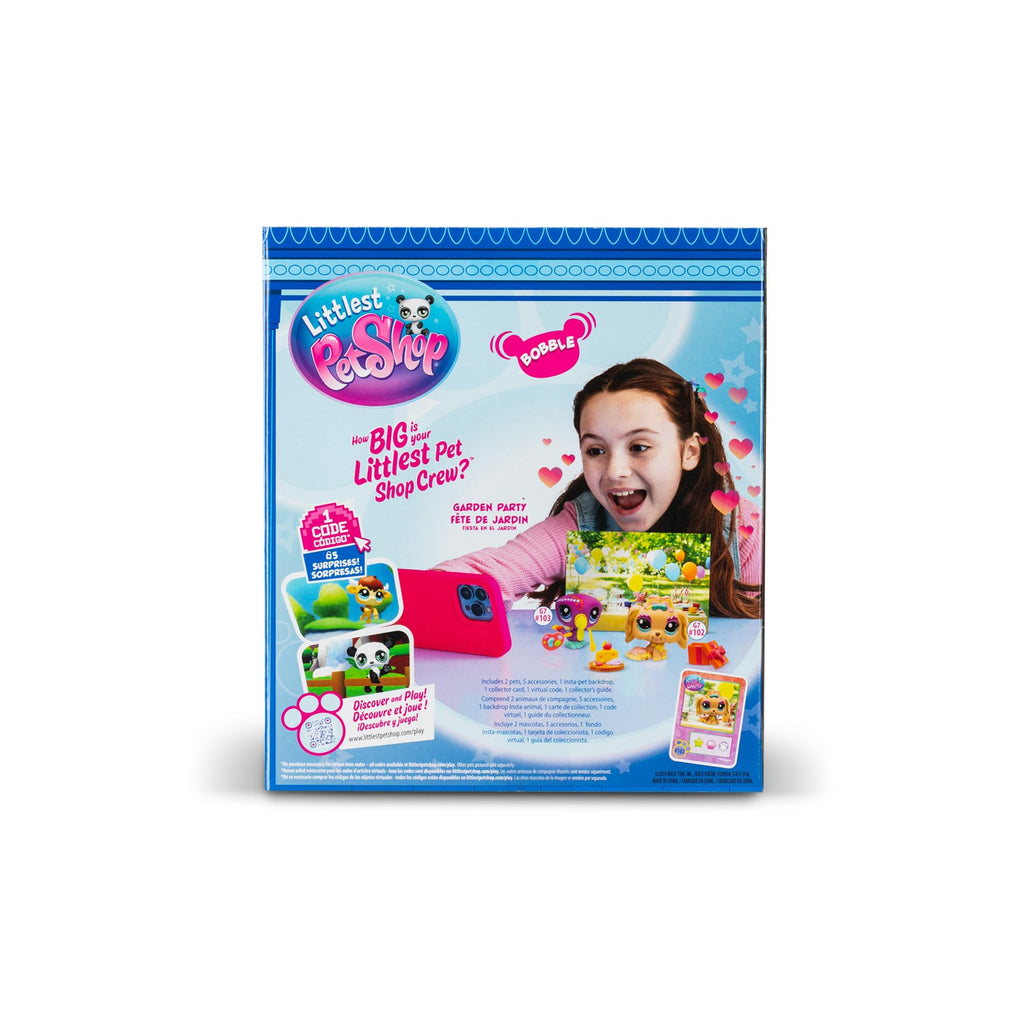 Littlest Pet Shop Series 2 Petfluencer Garden Party – 2 Mini Pets & Accessories