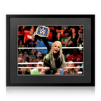 Liv Morgan Signed Image Deluxe Mount Frame (JSA)