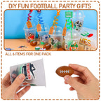 LiYiQ 158 Pcs Football Party Favors – Cups, Straws, Whistles & Accessories