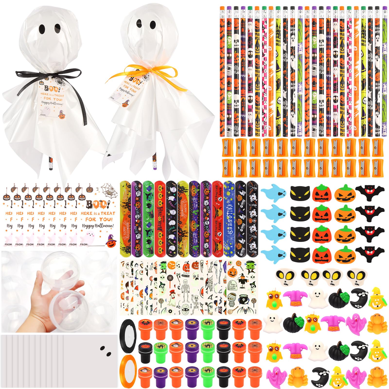 LiYiQ 24Pack Halloween Party Favors – Giant Lollipops & Classroom Gifts