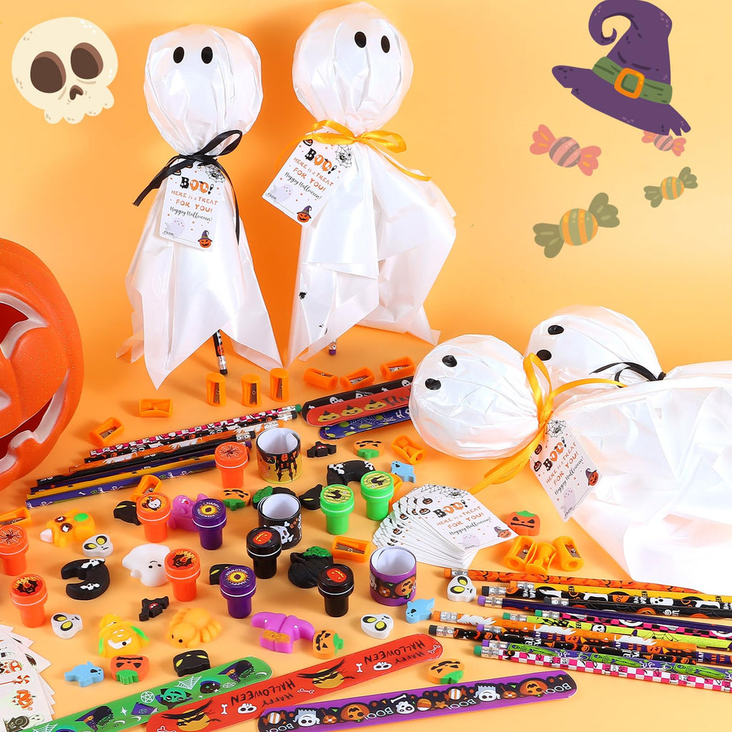 LiYiQ 24Pack Halloween Party Favors – Giant Lollipops & Classroom Gifts