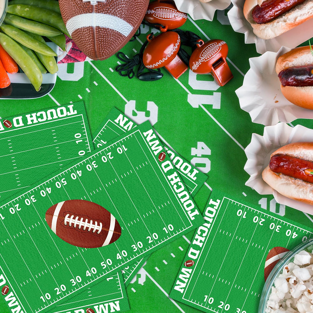 LKITMIUT 100 Pcs Football Napkins – Football Theme Party Supplies