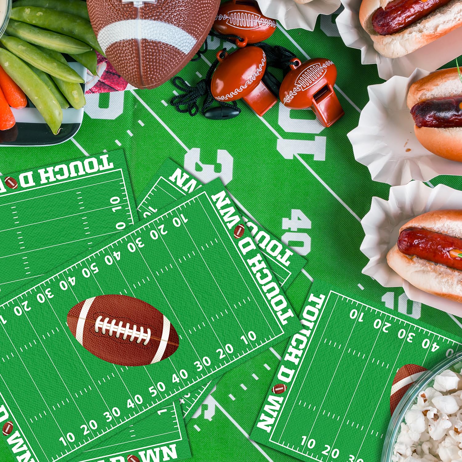 LKITMIUT 100 Pcs Football Napkins – Football Theme Party Supplies