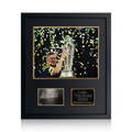 Luke Littler 2026 World Champion Signed Cut 4/9 Compact Frame