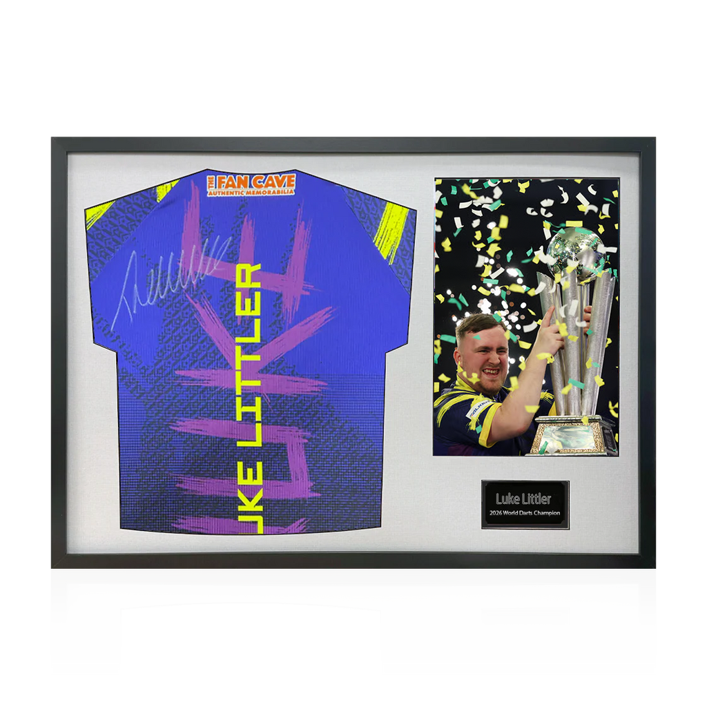 Luke Littler 2026 World Champion Signed Shirt Classic Frame