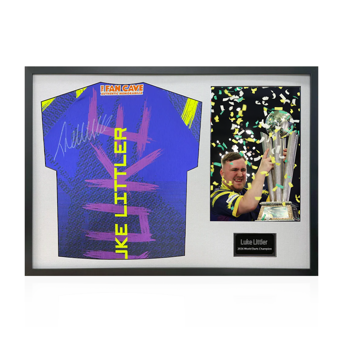 Luke Littler 2026 World Champion Signed Shirt Classic Frame