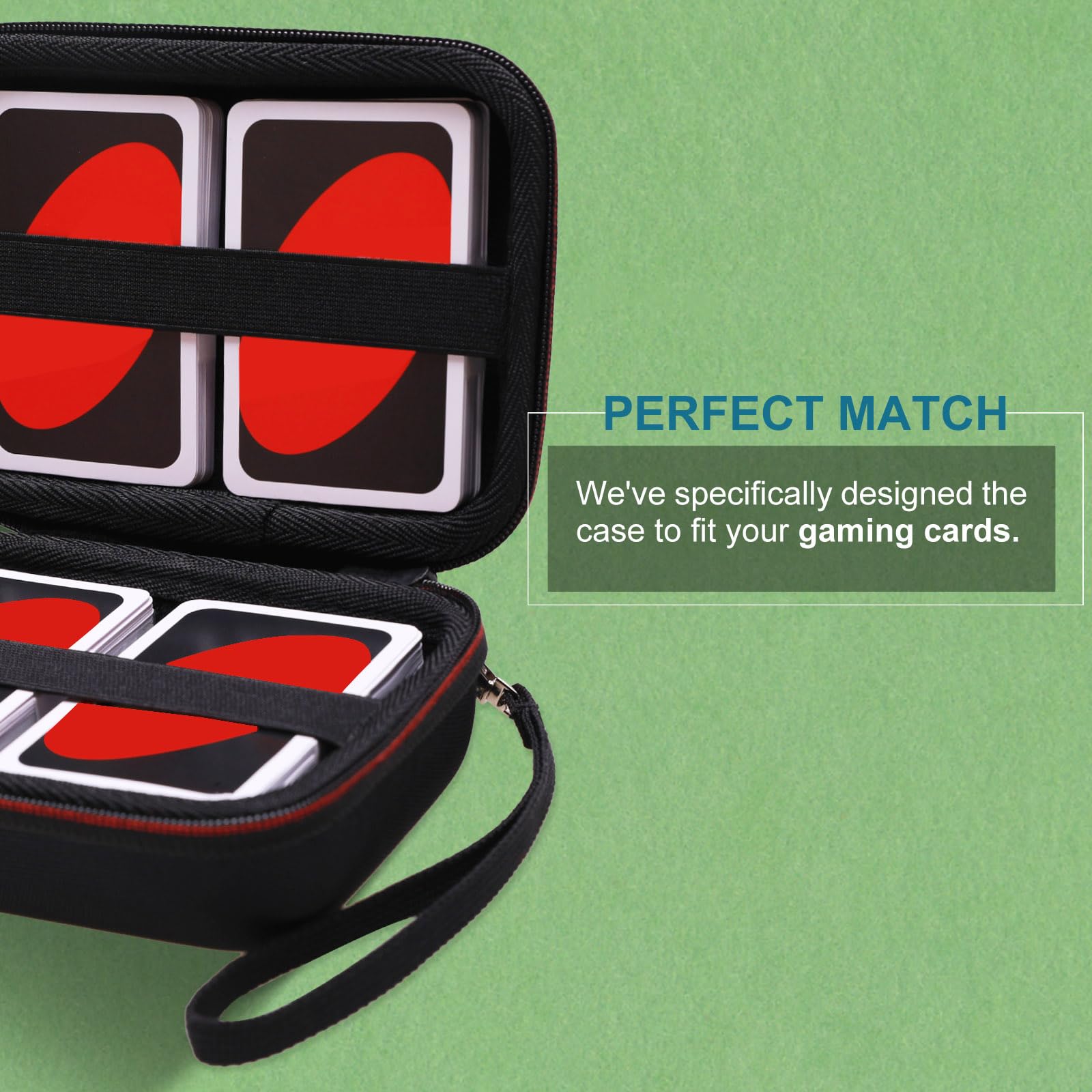 L LTGEM 300+ Card Game Case – Case Only | Compatible with Pokemon, UNO, Piles, Phase 10, Exploding Kittens, Skyjo, Go Fish, Monopoly Deal
