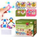 Lohhbve 28 Packs Transformable Fidget Spinners with Greeting Cards – Kids Party Favors