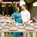 Lopeastar 175Pcs Spring Baby In Bloom Decorations – All-in-One Plates, Napkins, Cups & Cutlery for 25 Guests