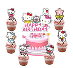 Losede 25PCS Cake Toppers Set – Birthday Cupcake Decorations (Style 1)