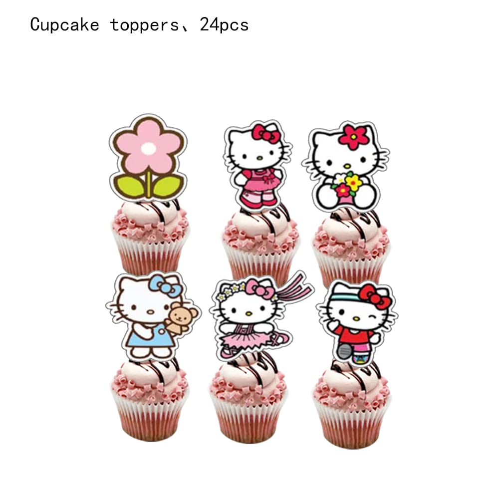 Losede 25PCS Cake Toppers Set – Birthday Cupcake Decorations (Style 1)