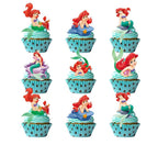 Losede 24Pcs Cartoon Cake Toppers – Cupcake Decorations for Birthday Parties (Style 8)