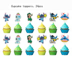 Losede 24-Pack Cake Toppers – Cupcake & Birthday Party Decorations
