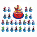 Losede 25Pcs Cake Toppers Set – Happy Birthday & Cupcake Decorations (Style 3)