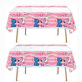 Losede 2pcs Pink Birthday Tablecloths – 70x42 in Table Cover Set for Party Decor