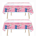 Losede 2pcs Pink Birthday Tablecloths – 70x42 in Table Cover Set for Party Decor
