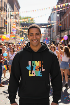 MEHZO LOVE IS LOVE Recycled Polyester Unisex Pullover Hoodie | Econscious EC5500