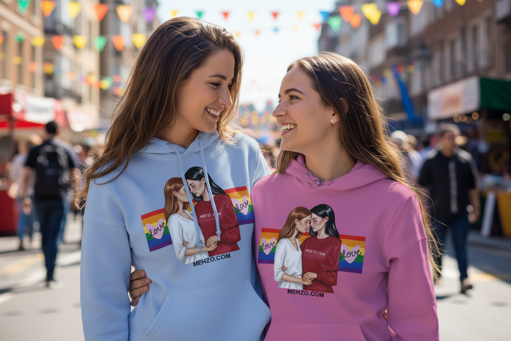 MEHZO LOVE IS LOVE Classic Unisex Pullover Hoodie | Gildan® 18500