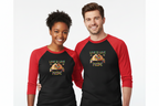 MEHZO LOVE IS LOVE Unisex 3/4 sleeve Raglan T-shirt