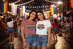 MEHZO LOVE IS LOVE Women’s Crop Tee | Bella+Canvas 8882