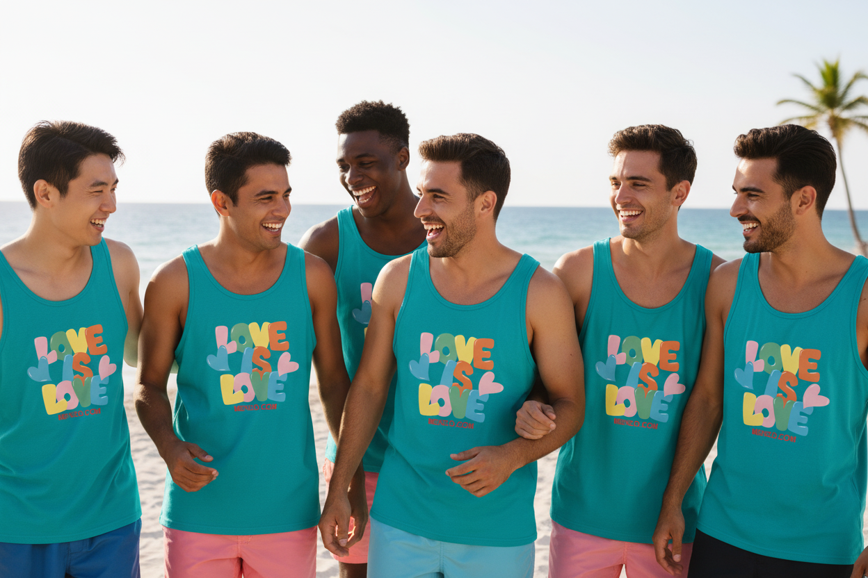 MEHZO LOVE IS LOVE Premium Unisex Tank Top