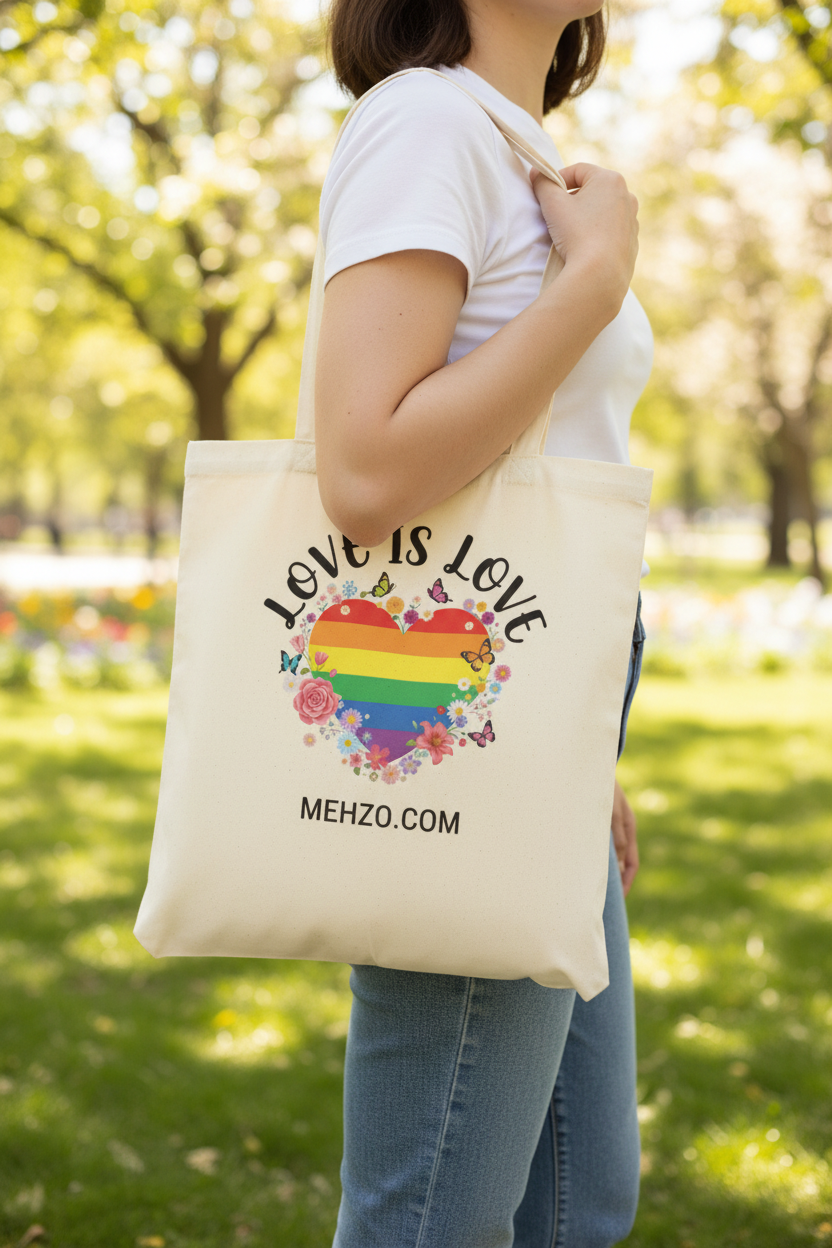 MEHZO LOVE IS LOVE Premium Tote Bag
