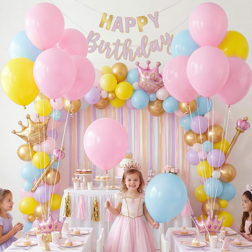 LovesTown 15 PCS Pastel Pink Balloons (18in) - Light Pink Latex Garland Arch Kit for Baby Showers & Birthdays