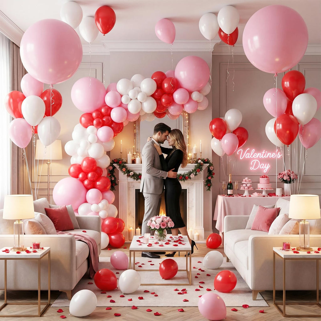 LovesTown 15 PCS Pastel Pink Balloons (18in) - Light Pink Latex Garland Arch Kit for Baby Showers & Birthdays