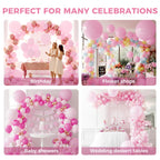 LovesTown 15 PCS Pastel Pink Balloons (18in) - Light Pink Latex Garland Arch Kit for Baby Showers & Birthdays