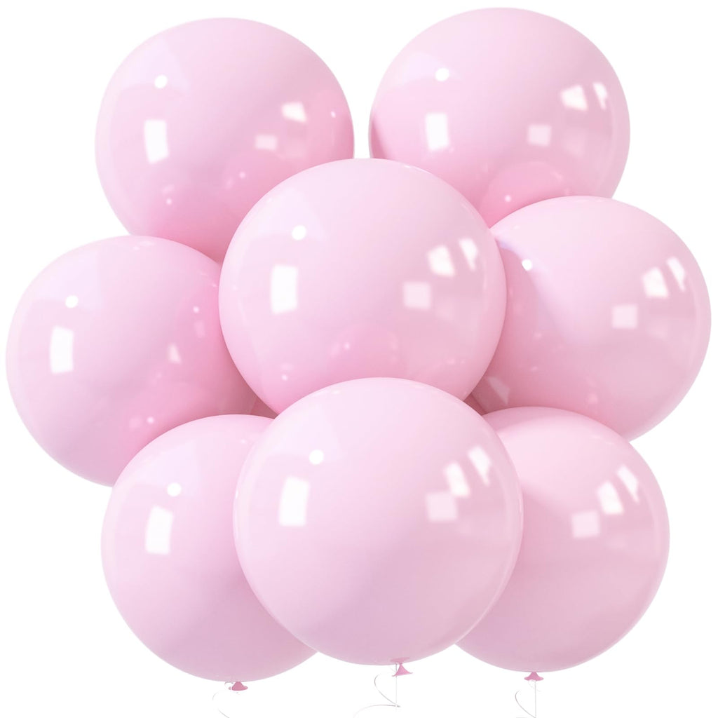 LovesTown 15 PCS Pastel Pink Balloons (18in) - Light Pink Latex Garland Arch Kit for Baby Showers & Birthdays