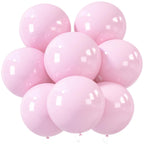 LovesTown 15 PCS Pastel Pink Balloons (18in) - Light Pink Latex Garland Arch Kit for Baby Showers & Birthdays