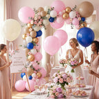 LovesTown 15 PCS Pastel Pink Balloons (18in) - Light Pink Latex Garland Arch Kit for Baby Showers & Birthdays