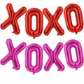 Lovoir 16-Inch Red XOXO Pink XOXO Balloons — 8 Pieces Valentine’s Day Letter Balloons
