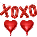 Lovoir 16-Inch Red XOXO Heart Balloons – 6 Pcs Valentine’s Day Decor