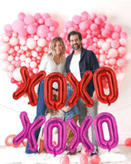 Lovoir 16-Inch Red XOXO Pink XOXO Balloons — 8 Pieces Valentine’s Day Letter Balloons