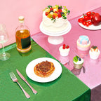 LOYIM 2 Pcs Witch Holographic Tablecloth – Pink & Green 54x108 in | Princess & Witch Theme