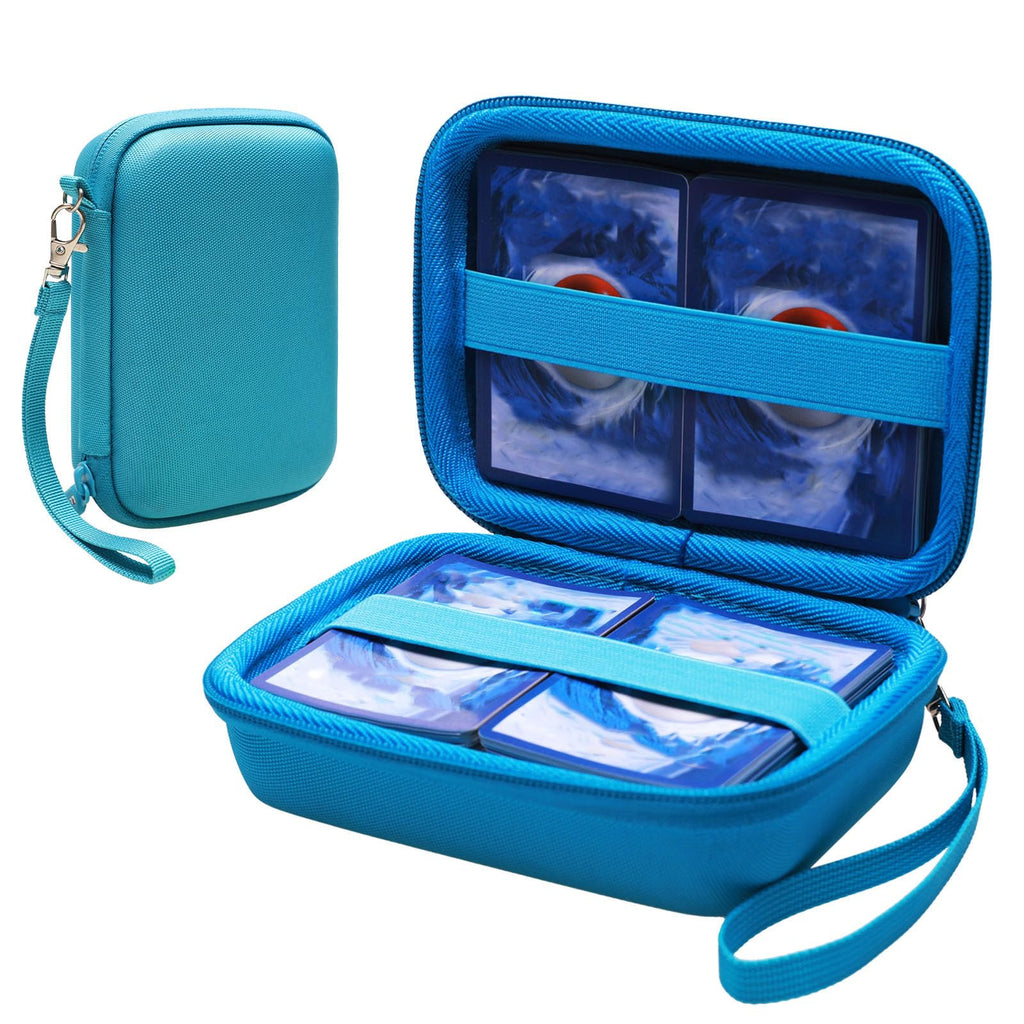 L LTGEM 300+ Card Game Case – Sky Blue (Case Only) | Fits Pokemon, UNO & More