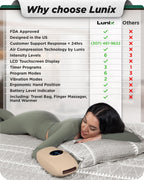 Lunix LX7 Hand Massager – LCD Touchscreen, Heated Air, Cordless